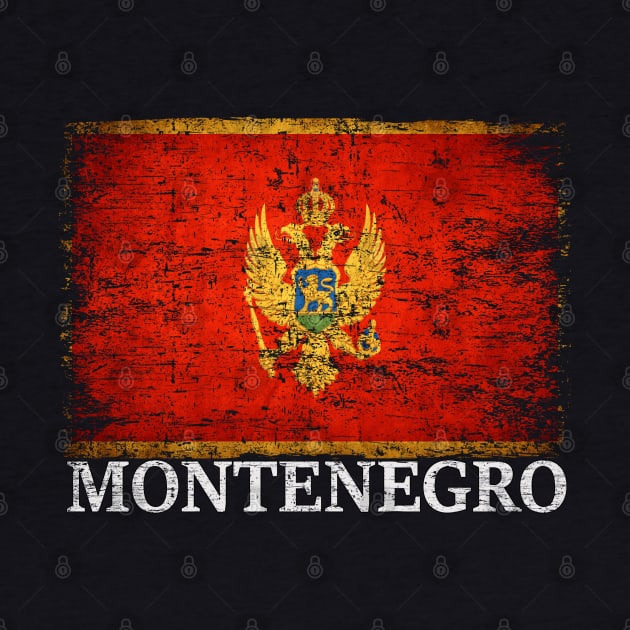 Montenegro Flag Gift Women Men Children Montenegro Vintage by Henry jonh